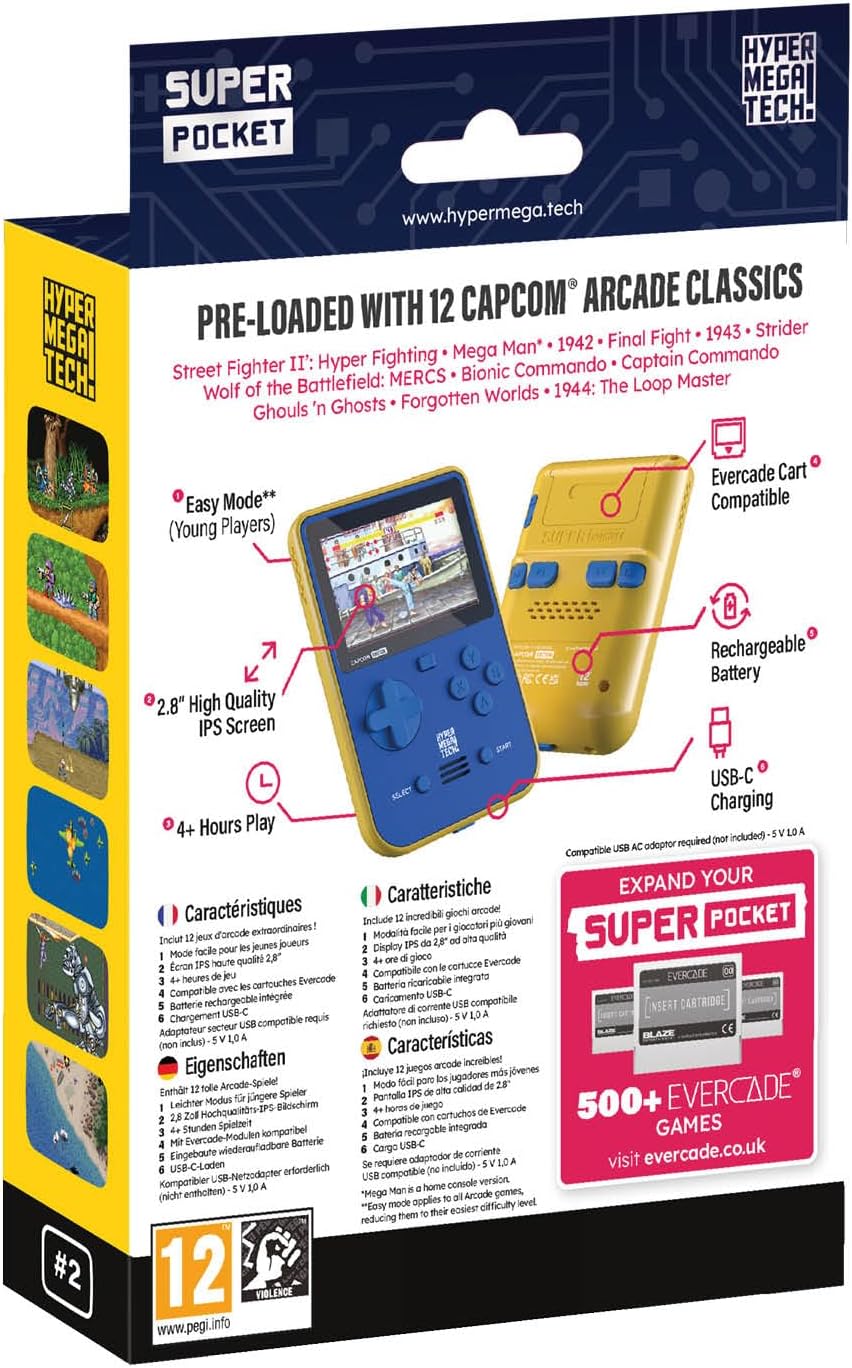 HyperMegaTech Capcom Super Pocket - Console pack by Blaze The Chelsea Gamer