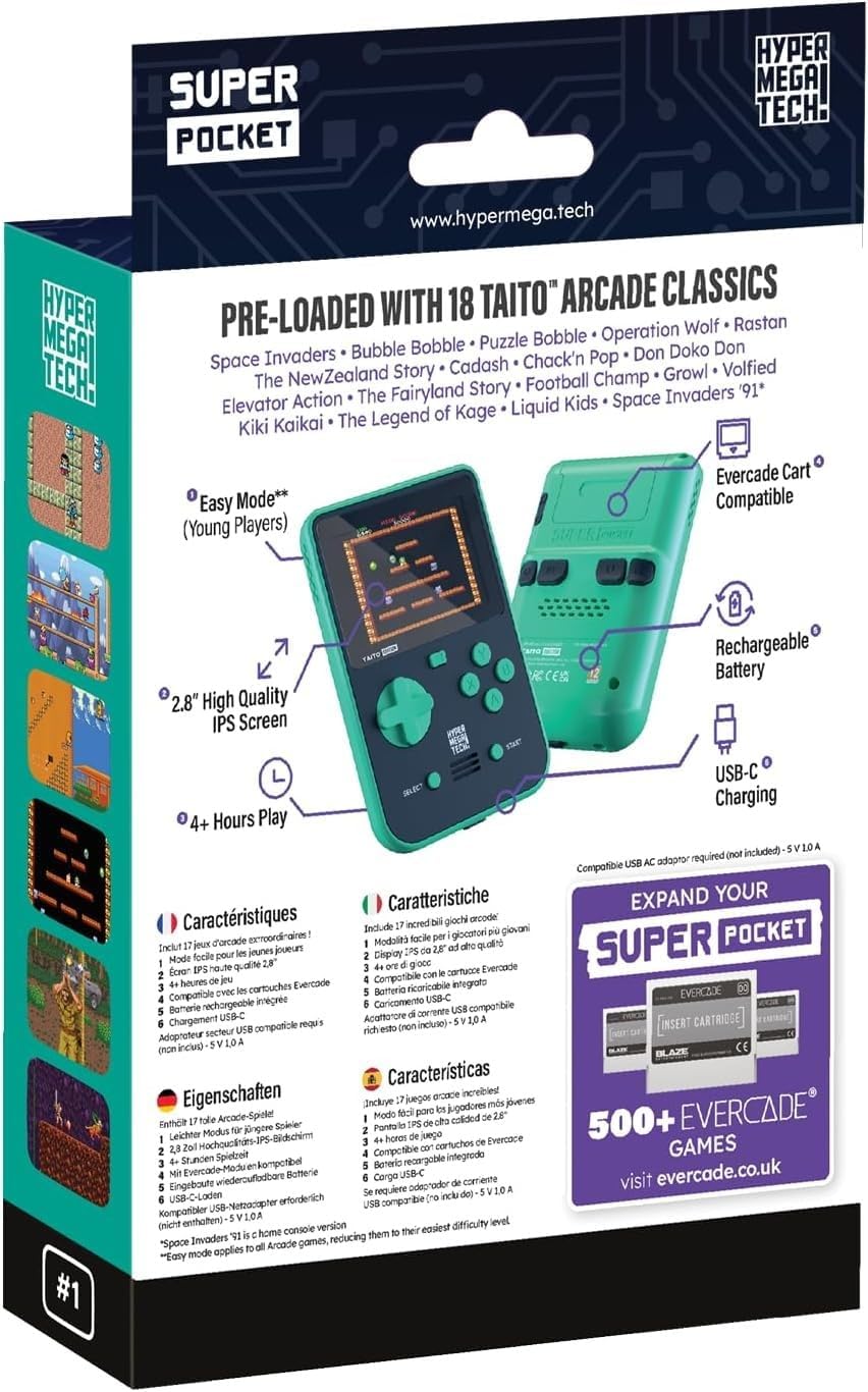 HyperMegaTech Taito Super Pocket - Console pack by Blaze The Chelsea Gamer