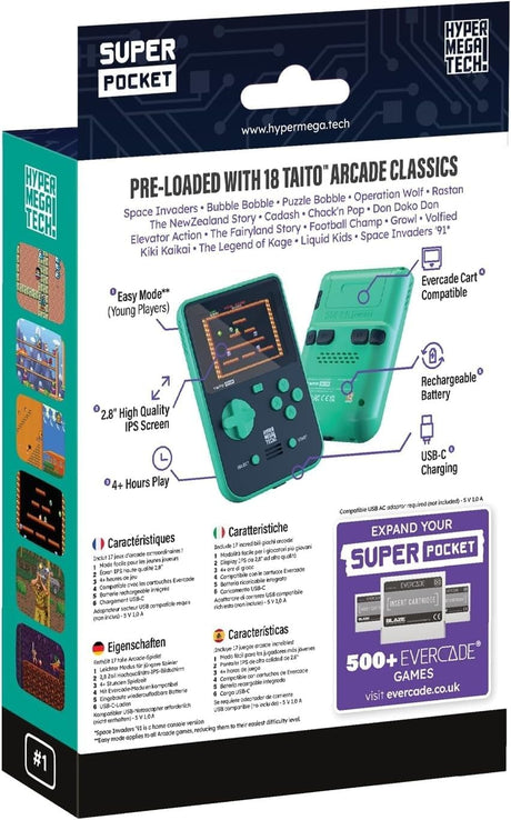 HyperMegaTech Taito Super Pocket - Console pack by Blaze The Chelsea Gamer