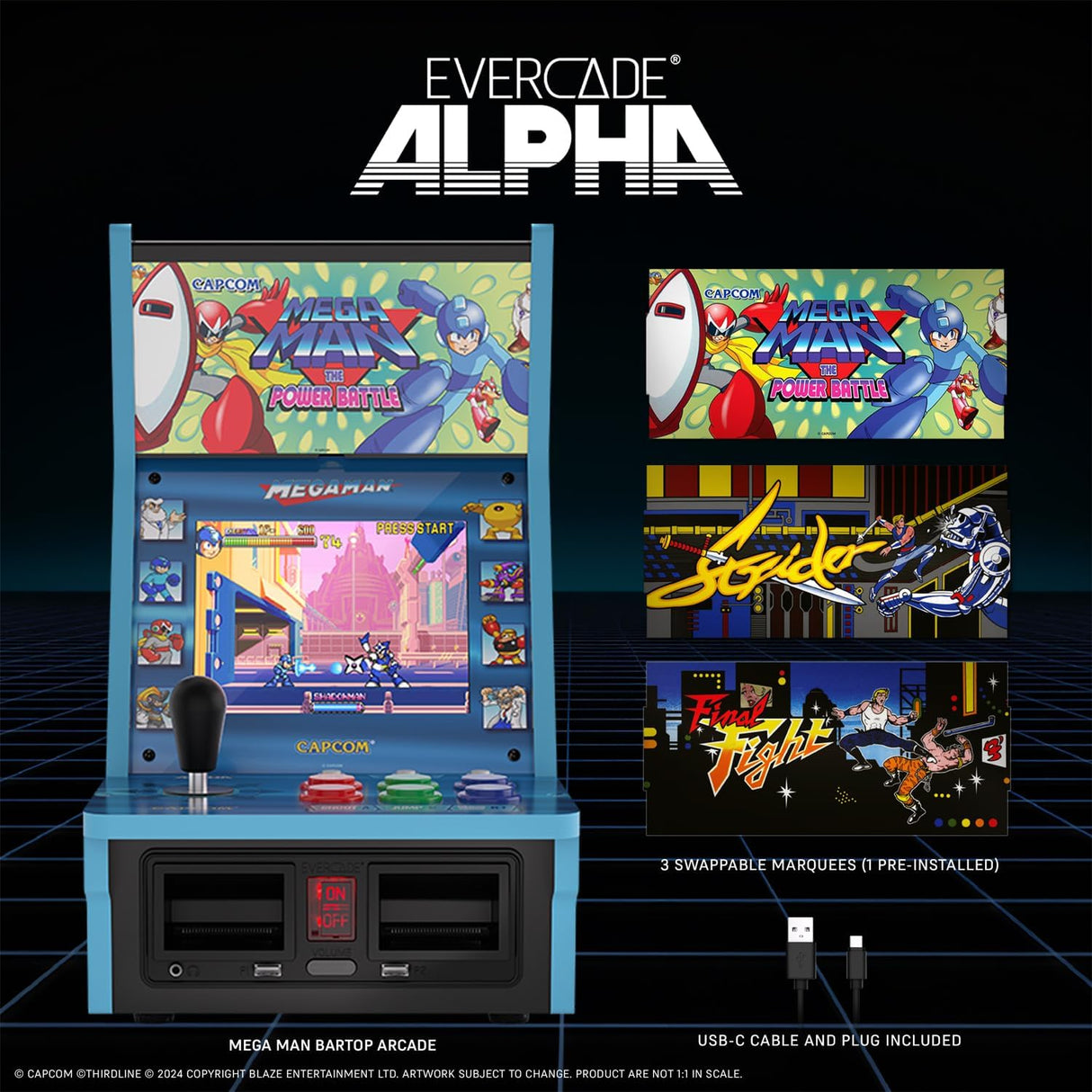 Evercade Alpha Mega Man Bartop Arcade - Console pack by Blaze The Chelsea Gamer