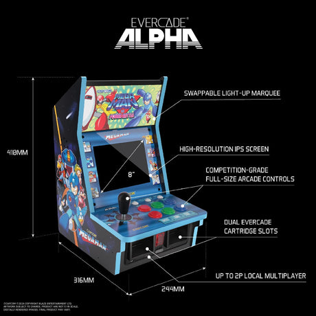 Evercade Alpha Mega Man Bartop Arcade - Console pack by Blaze The Chelsea Gamer