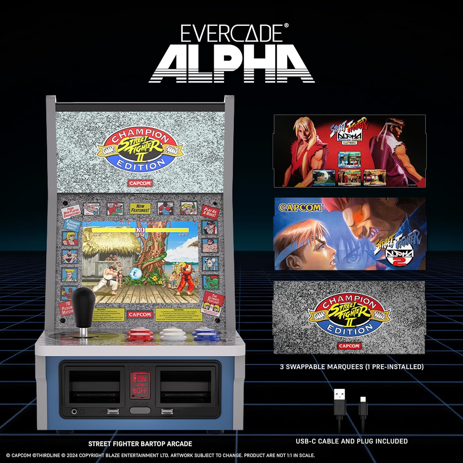 Evercade Alpha Street Fighter Bartop Arcade - Console pack by Blaze The Chelsea Gamer
