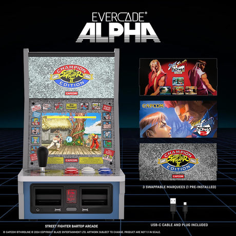 Evercade Alpha Street Fighter Bartop Arcade - Console pack by Blaze The Chelsea Gamer