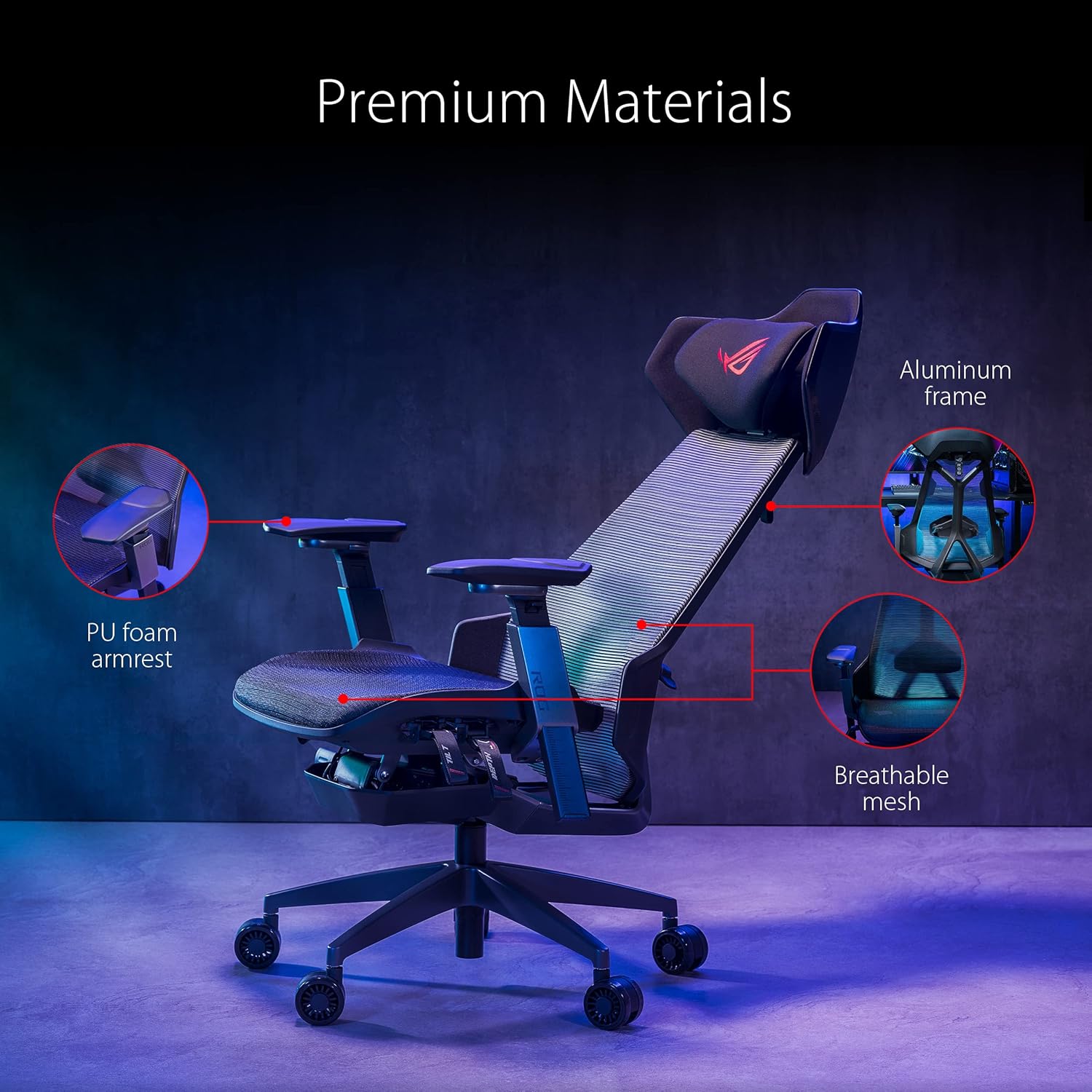 Asus ROG Destrier Ergo Gaming Chair - Furniture by Asus The Chelsea Gamer