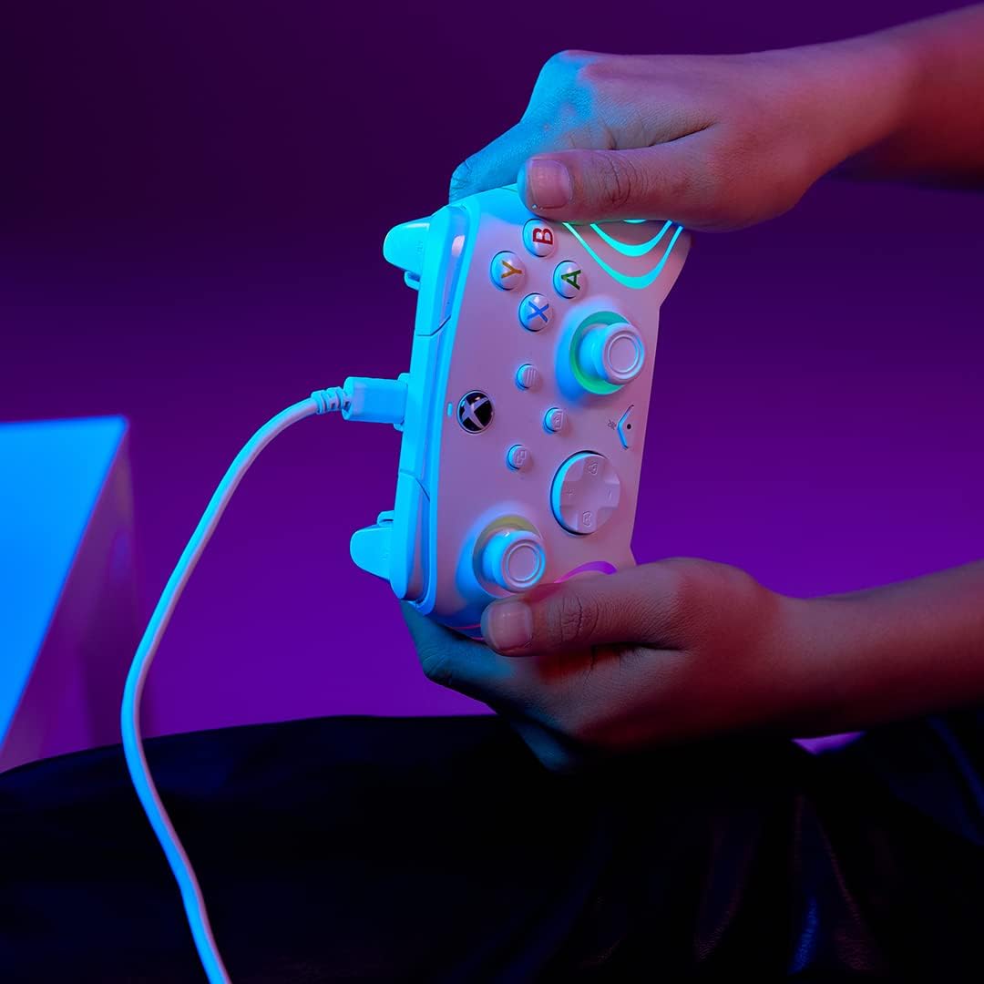 PDP Afterglow™ Wave Wired Controller - White - Console Accessories by PDP The Chelsea Gamer
