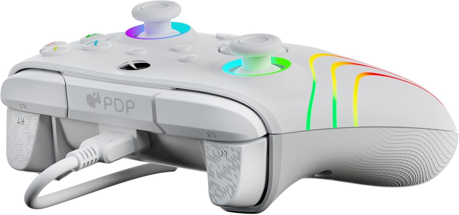 PDP Afterglow™ Wave Wired Controller - White - Console Accessories by PDP The Chelsea Gamer