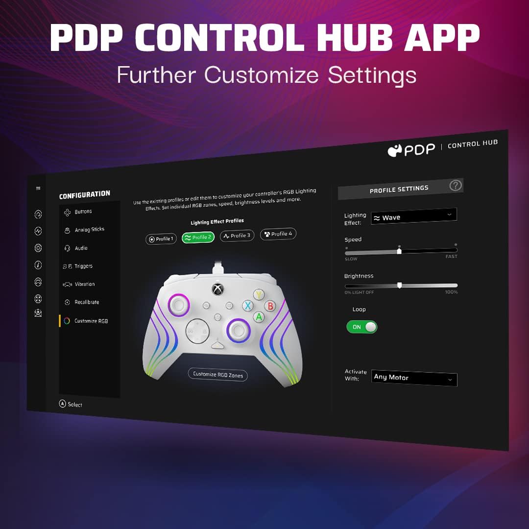PDP Afterglow™ Wave Wired Controller - White - Console Accessories by PDP The Chelsea Gamer