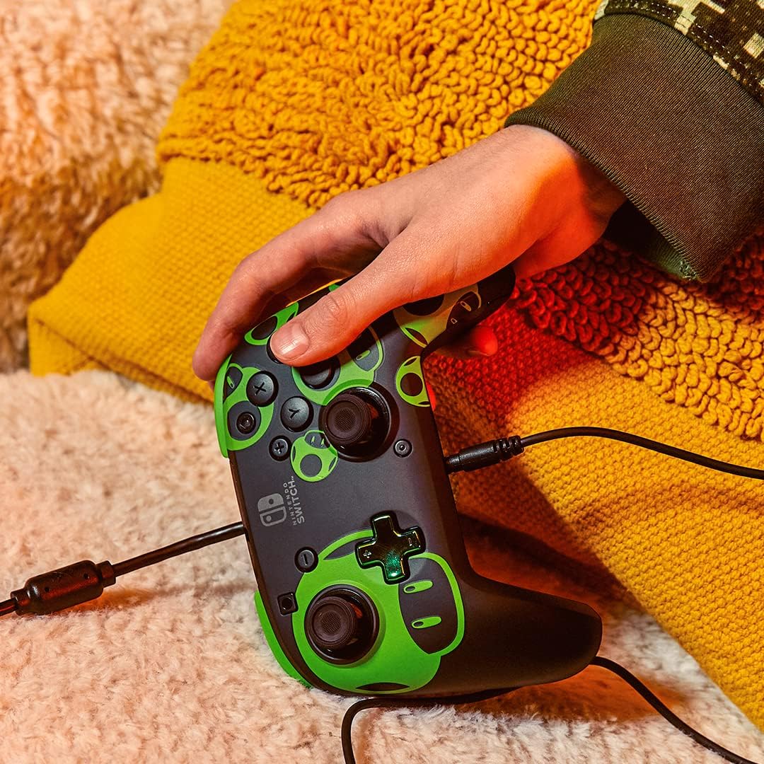 PDP REMATCH Glow Wired Controller - Nintendo Switch™ - 1-UP Glow - Console Accessories by PDP The Chelsea Gamer