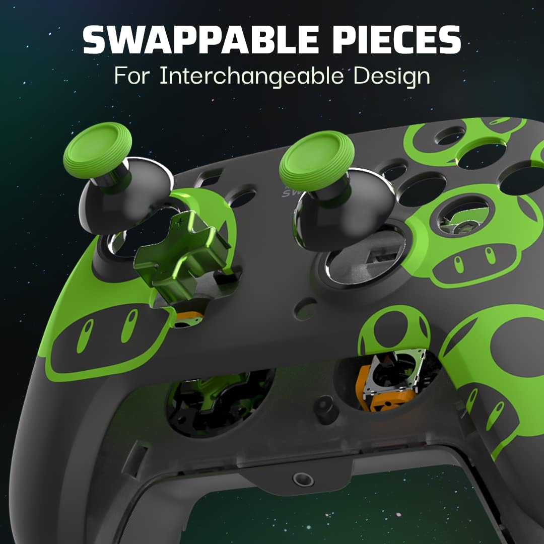 PDP REMATCH Glow Wired Controller - Nintendo Switch™ - 1-UP Glow - Console Accessories by PDP The Chelsea Gamer