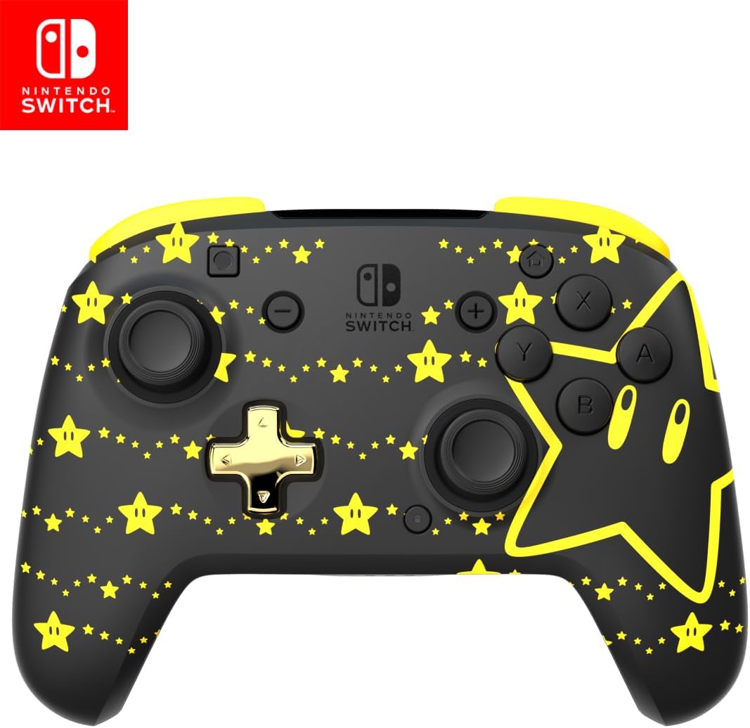 PDP REMATCH Glow Wired Controller - Mario Stars - Console Accessories by PDP The Chelsea Gamer