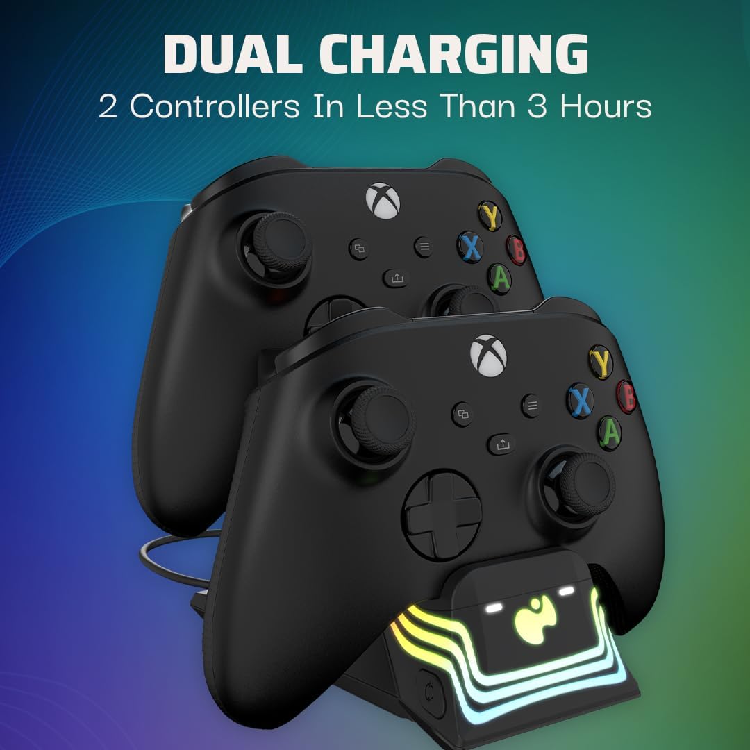PDP Afterglow™ Wave Dual Charger - Xbox - Console Accessories by PDP The Chelsea Gamer