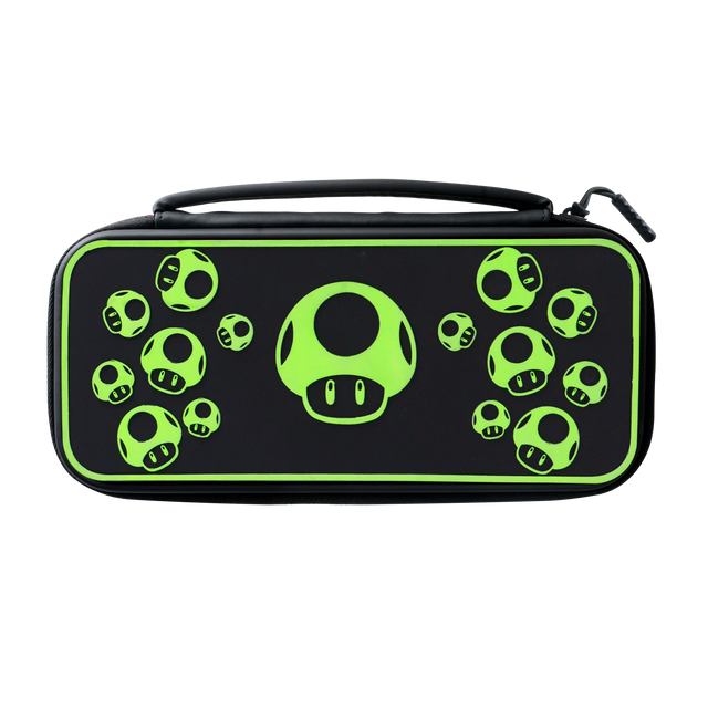 PDP - Travel Case Plus - Glow 1-UP Mushroom - Console Accessories by PDP The Chelsea Gamer