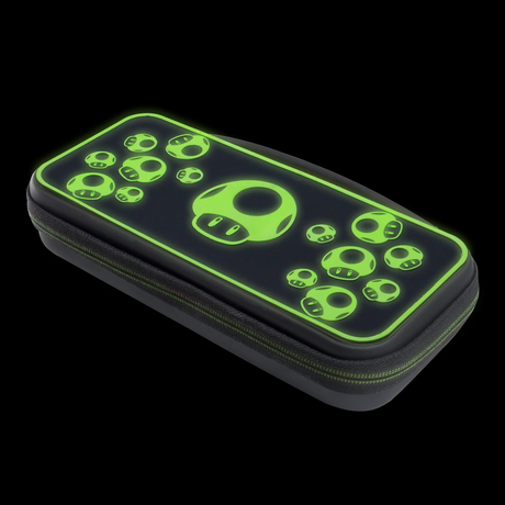PDP - Travel Case Plus - Glow 1-UP Mushroom - Console Accessories by PDP The Chelsea Gamer