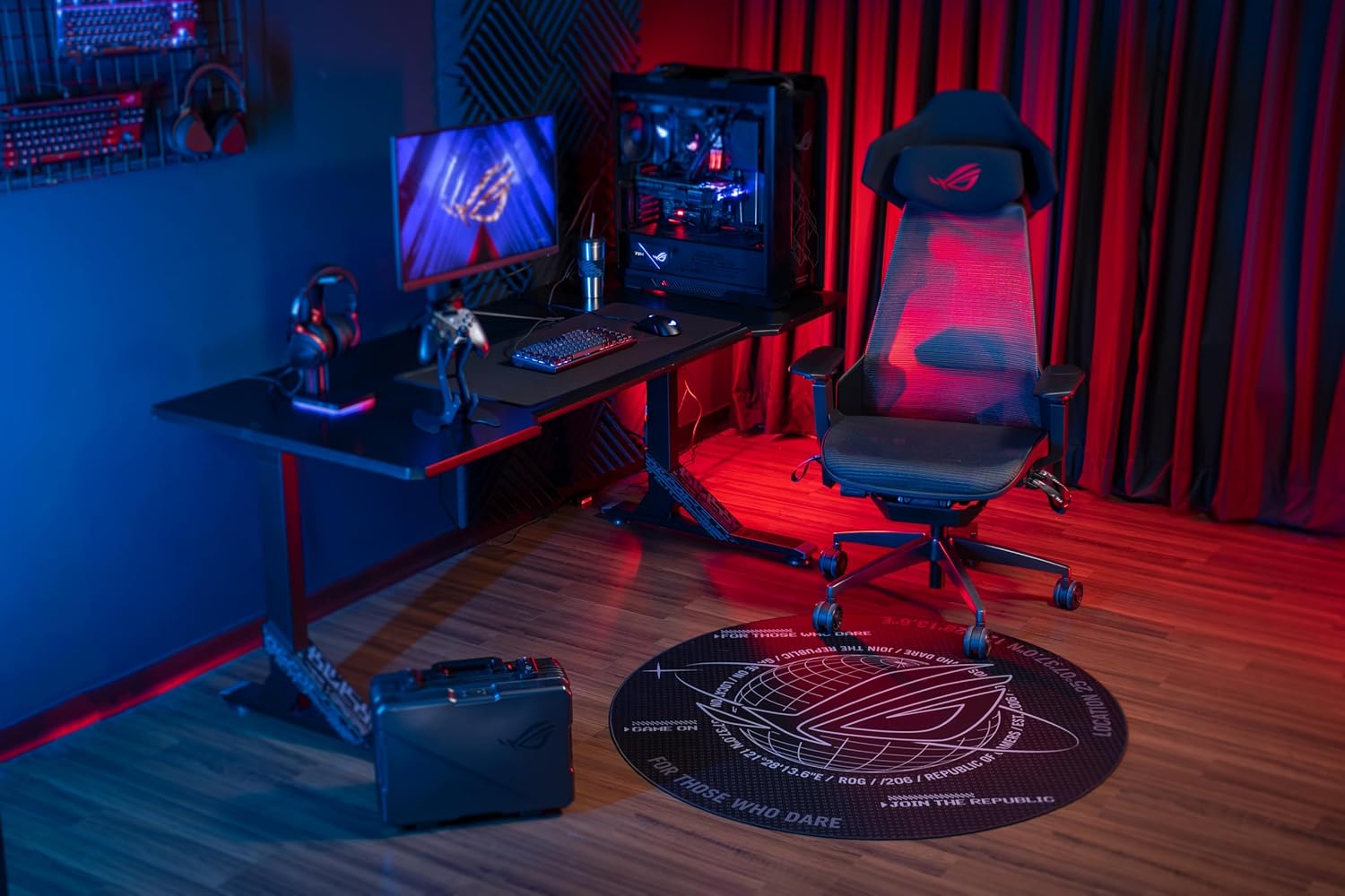 Asus ROG Cosmic Polyester Floor Mat - Furniture by Asus The Chelsea Gamer