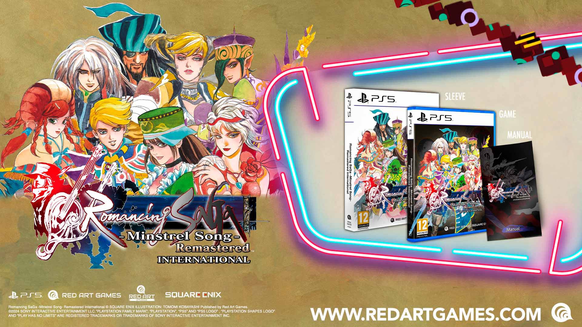 Romancing SaGa - Minstrel Song - Remastered International - PlayStation 5 - Video Games by Red Art Games The Chelsea Gamer