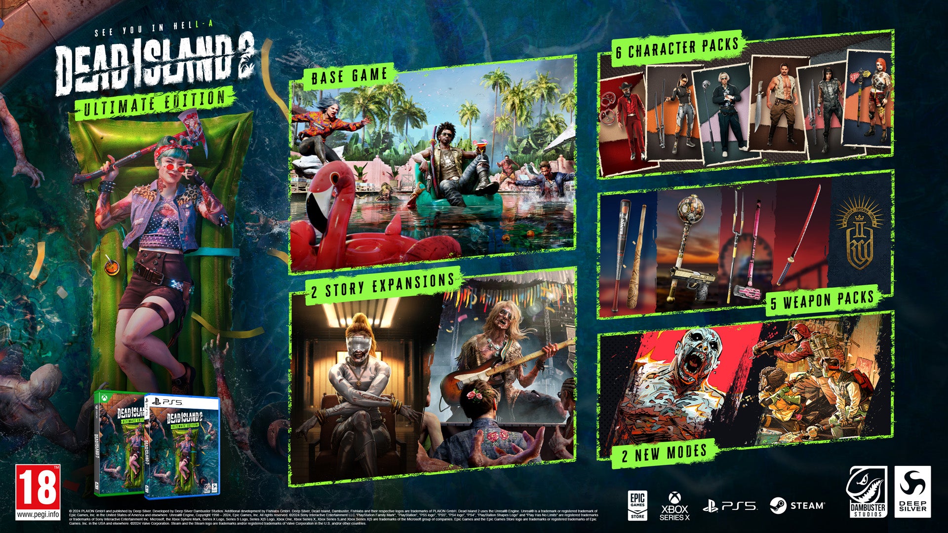 Dead Island 2 Ultimate Edition - PlayStation 5 - Video Games by Deep Silver UK The Chelsea Gamer