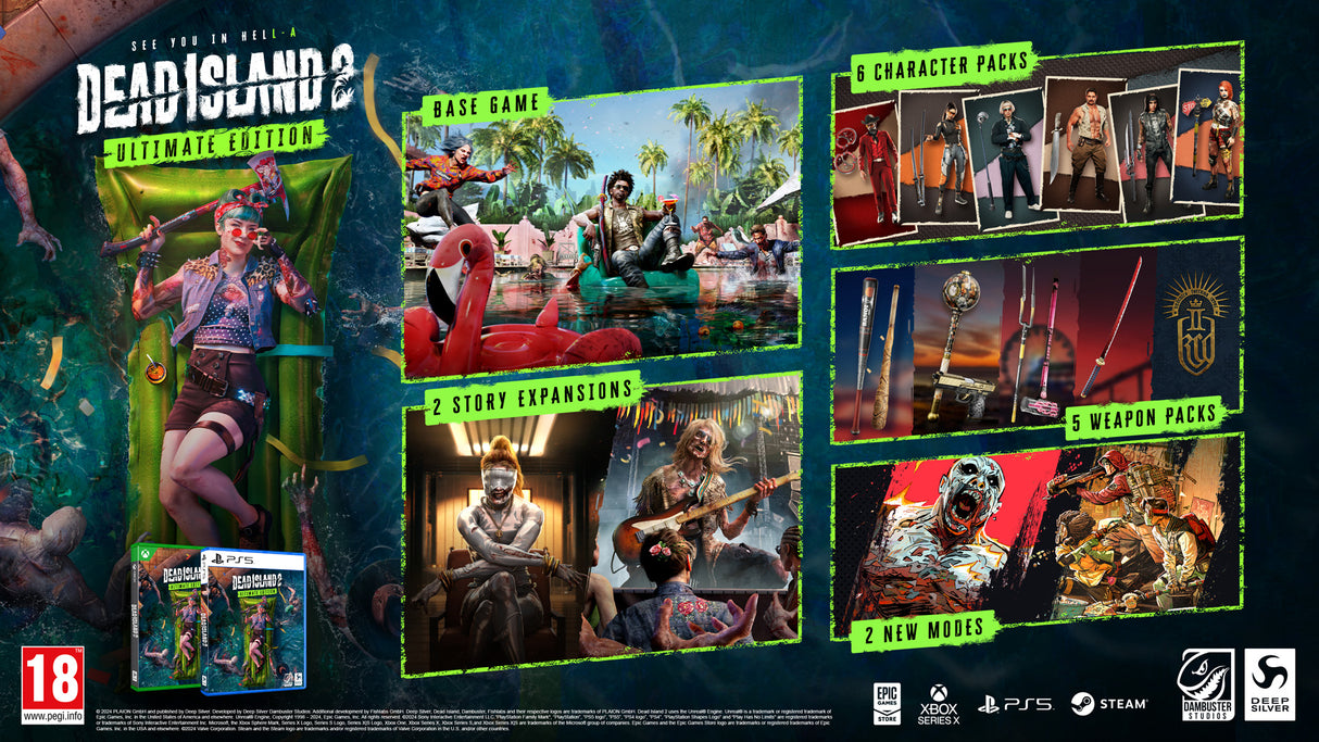 Dead Island 2 Ultimate Edition - PlayStation 5 - Video Games by Deep Silver UK The Chelsea Gamer