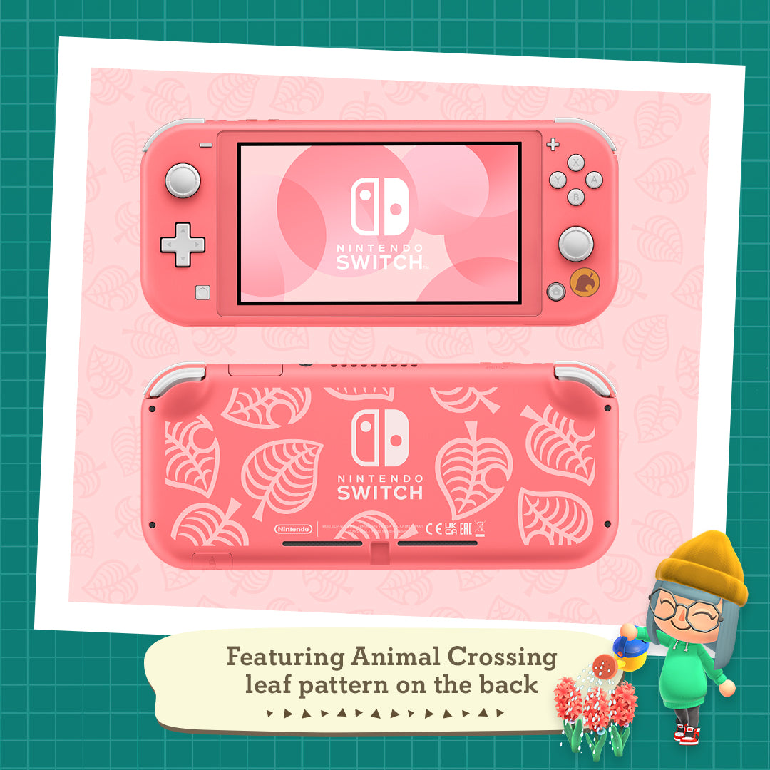 Nintendo Switch Lite Coral: Isabelle Alhoa Edition & Animal Crossing: New Horizons & 12 Months NSO - Console pack by Nintendo The Chelsea Gamer