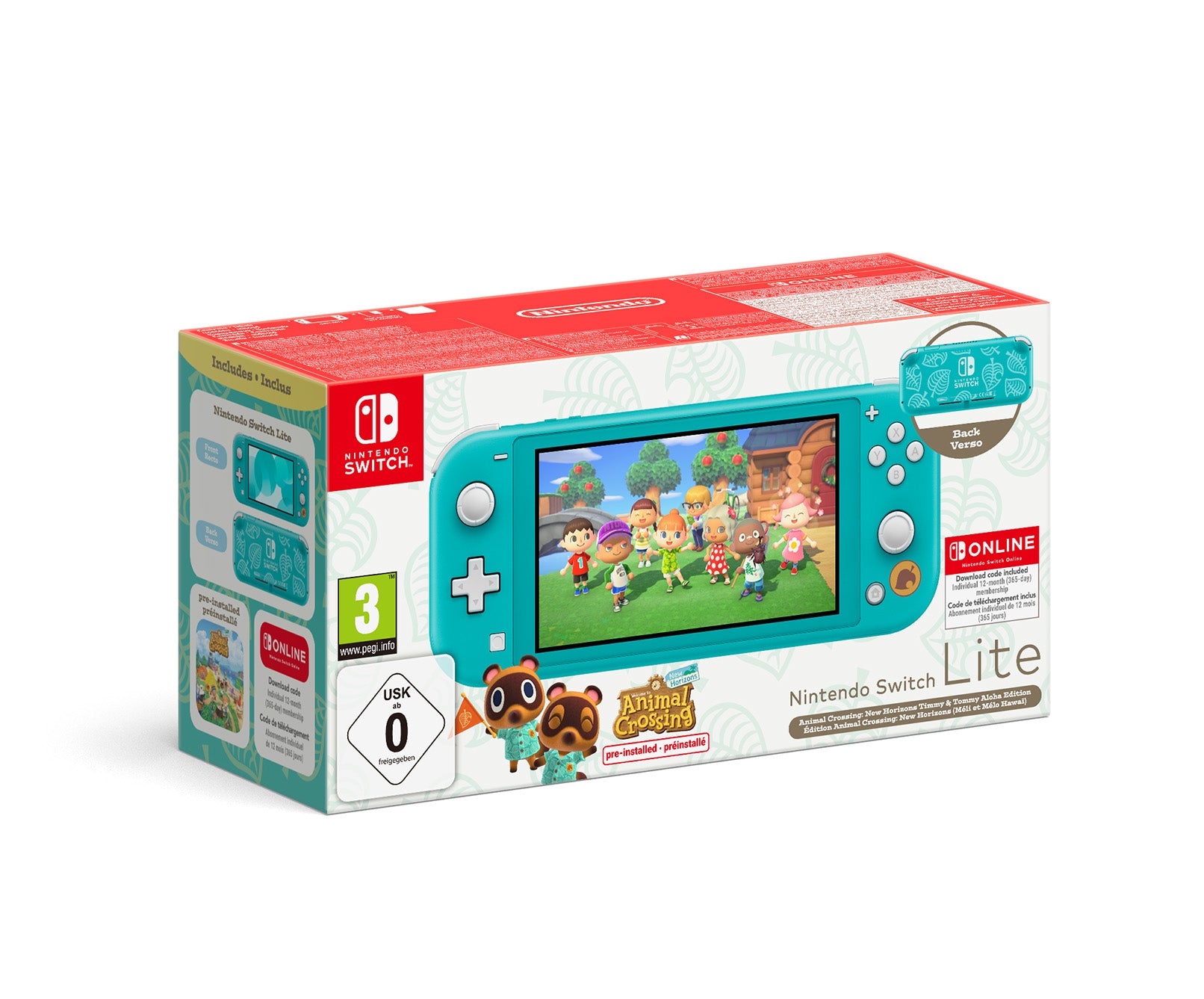 Nintendo Switch Lite Coral: Timmy & Tommy's Edition Edition & Animal Crossing: New Horizons & 12 Months NSO - Console pack by Nintendo The Chelsea Gamer