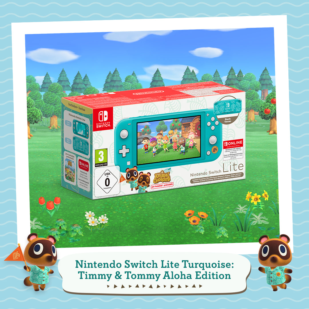 Nintendo Switch Lite Coral: Timmy & Tommy's Edition Edition & Animal Crossing: New Horizons & 12 Months NSO - Console pack by Nintendo The Chelsea Gamer
