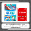 Nintendo Switch (Neon Red / Blue) & Nintendo Switch Sports & NSO 12 Month Sub Bundle