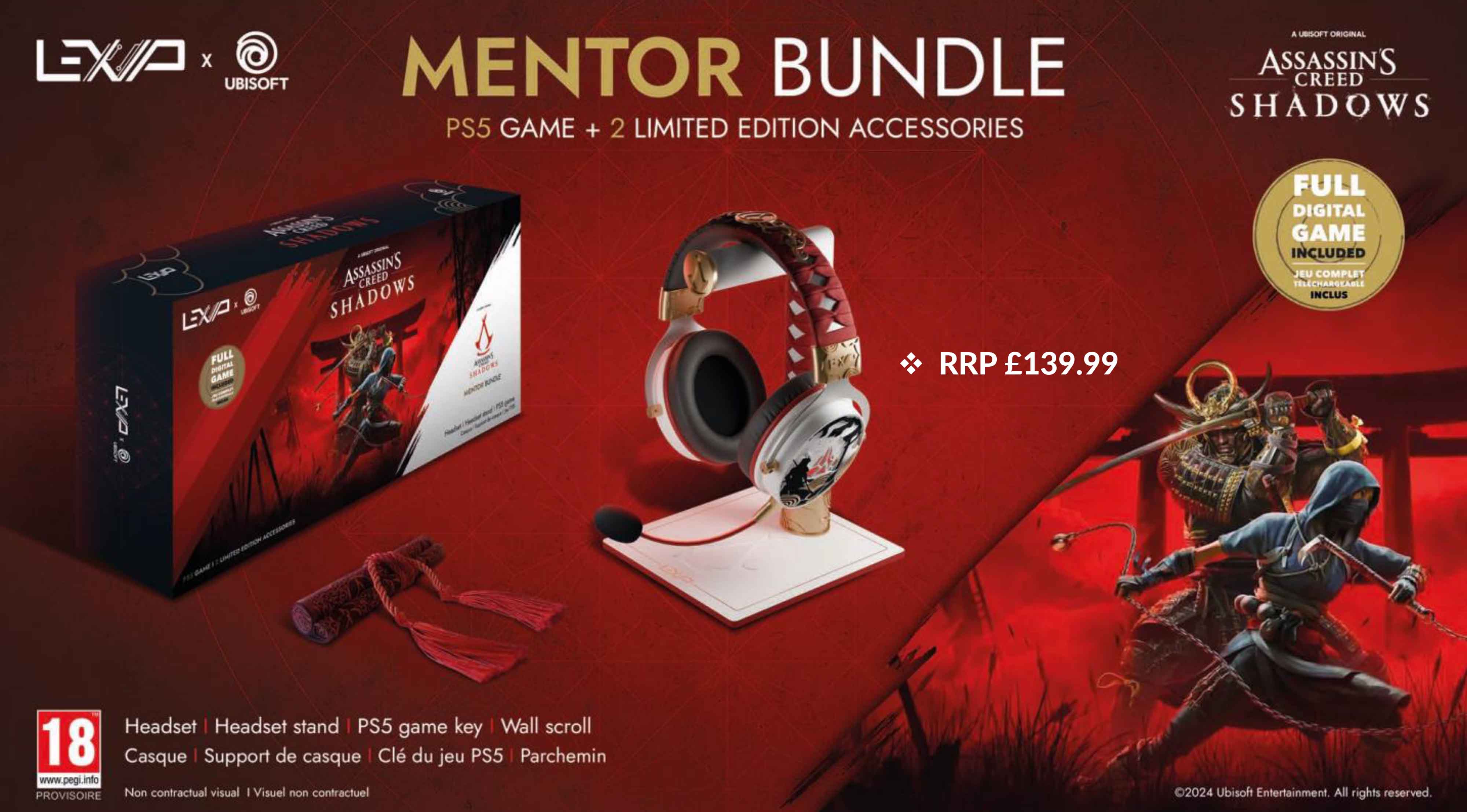Lexip x Ubisoft Assassin's Creed: Shadows Mentor Bundle - Video Games by LEXIP The Chelsea Gamer