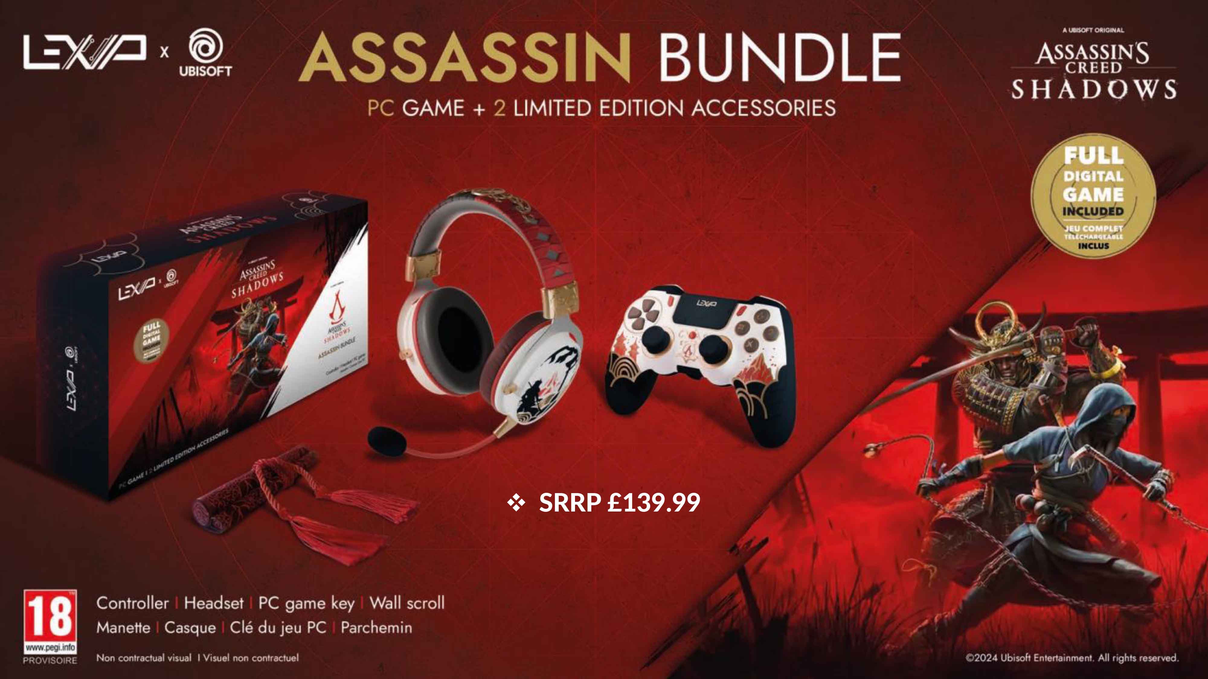 Lexip x Ubisoft Assassin's Creed: Shadows Assassin Bundle - Video Games by LEXIP The Chelsea Gamer