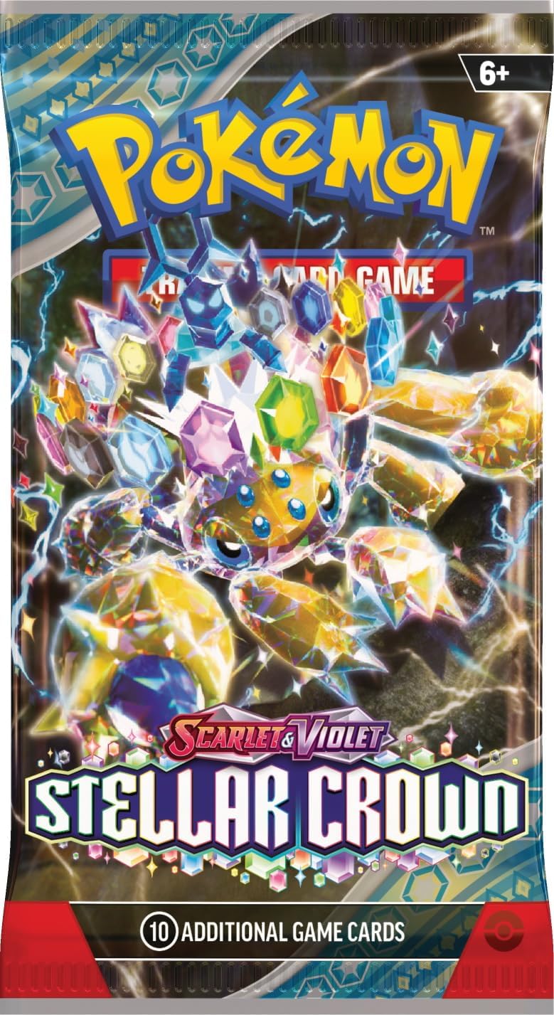 Pokémon TCG: Scarlet & Violet 7 - Stellar Crown - Booster Pack - Merchandise by Pokémon The Chelsea Gamer
