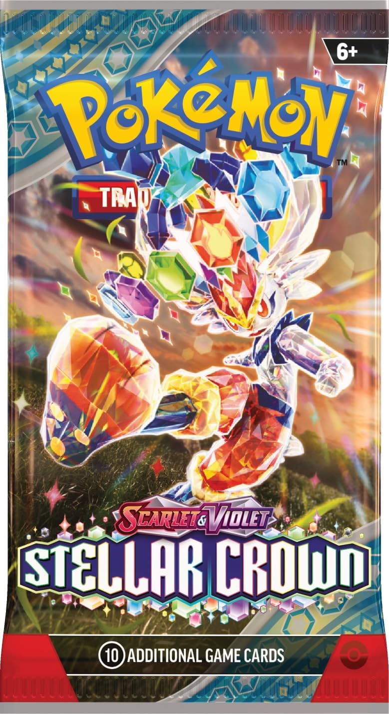 Pokémon TCG: Scarlet & Violet 7 - Stellar Crown - Booster Pack - Merchandise by Pokémon The Chelsea Gamer