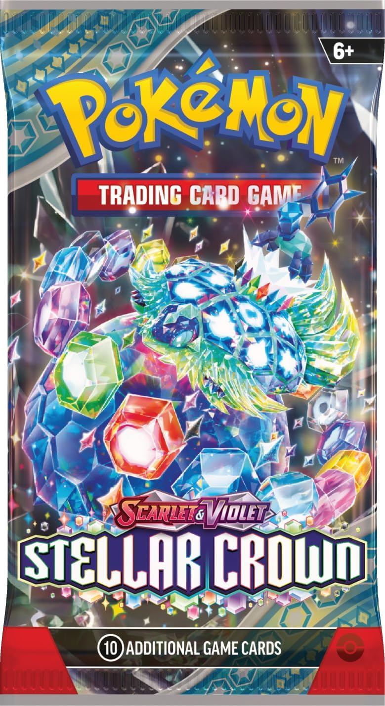 Pokémon TCG: Scarlet & Violet 7 - Stellar Crown - Booster Pack - Merchandise by Pokémon The Chelsea Gamer