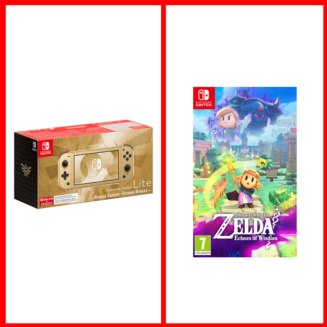 TCG Hyrule Bundle - Nintendo Switch Lite & TLZ: Echoes of Wisdom - Console pack by Nintendo The Chelsea Gamer