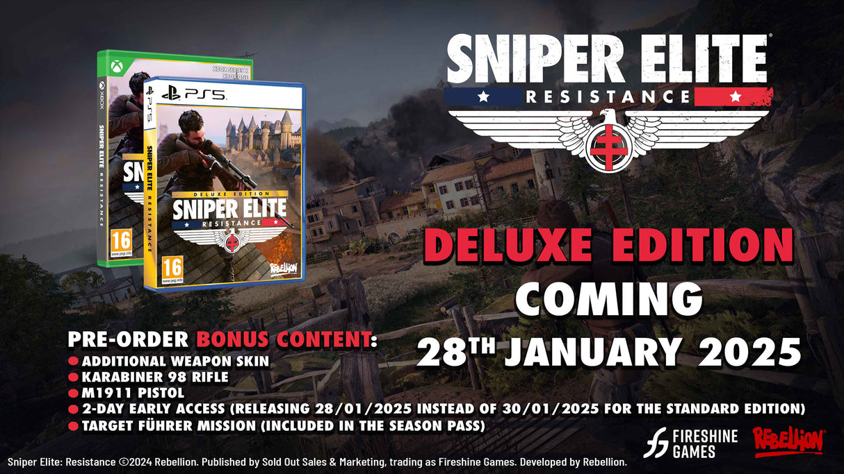 Sniper Elite: Resistance - Deluxe Edition - Xbox - Video Games by Fireshine Games The Chelsea Gamer