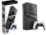 Maxx Tech PS5 Slim Faceplates + Controller Faceplate + 2 Thumb Grips - Black Wave - Console Accessories by Maxx Tech The Chelsea Gamer