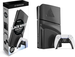 Maxx Tech PS5 Slim Faceplates + Controller Faceplate + 2 Thumb Grips - Black Wave - Console Accessories by Maxx Tech The Chelsea Gamer