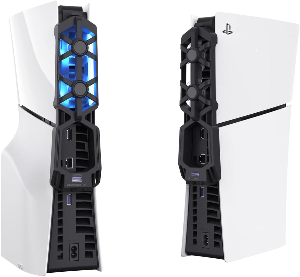 Maxx Tech - RGB Auto Temperature Controlled Cooling Fan For PS5 Slim - Console Accessories by Maxx Tech The Chelsea Gamer