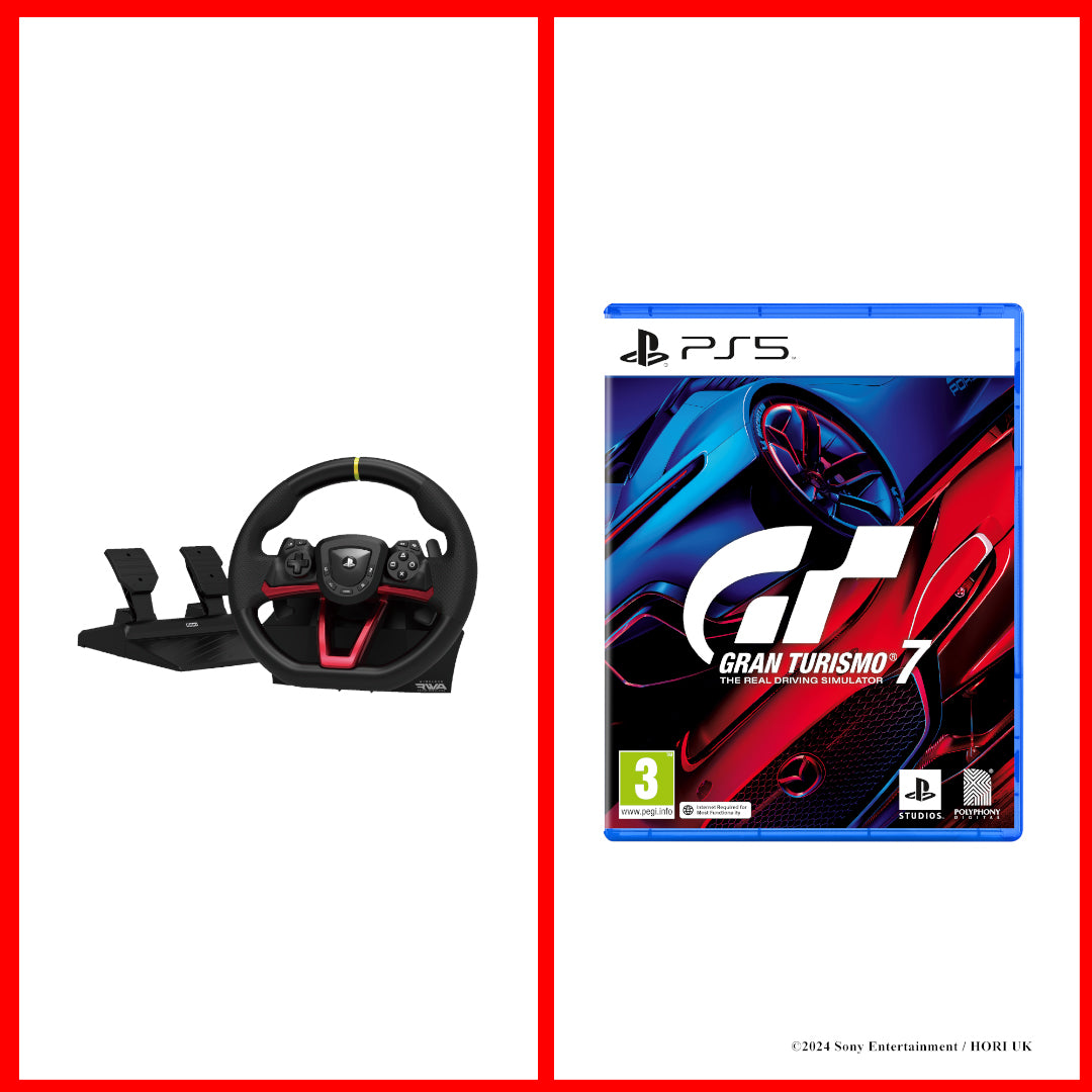 Gran Turismo® 7 & Hori - Wireless Racing Wheel Apex for PlayStation 5 - Video Games by Sony The Chelsea Gamer