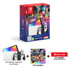 Nintendo Switch (OLED Model - White) + Mario Kart 8 Deluxe Bundle + 12 Months NSO