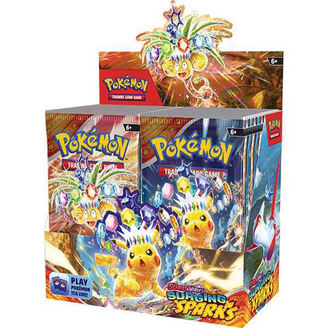 Pokémon TCG: Scarlet & Violet Surging Sparks Single Booster Pack - Merchandise by Pokémon The Chelsea Gamer