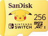 SanDisk 256GB, MicroSDXC, UHS-I, Memory card - Nintendo Switch - Pikachu