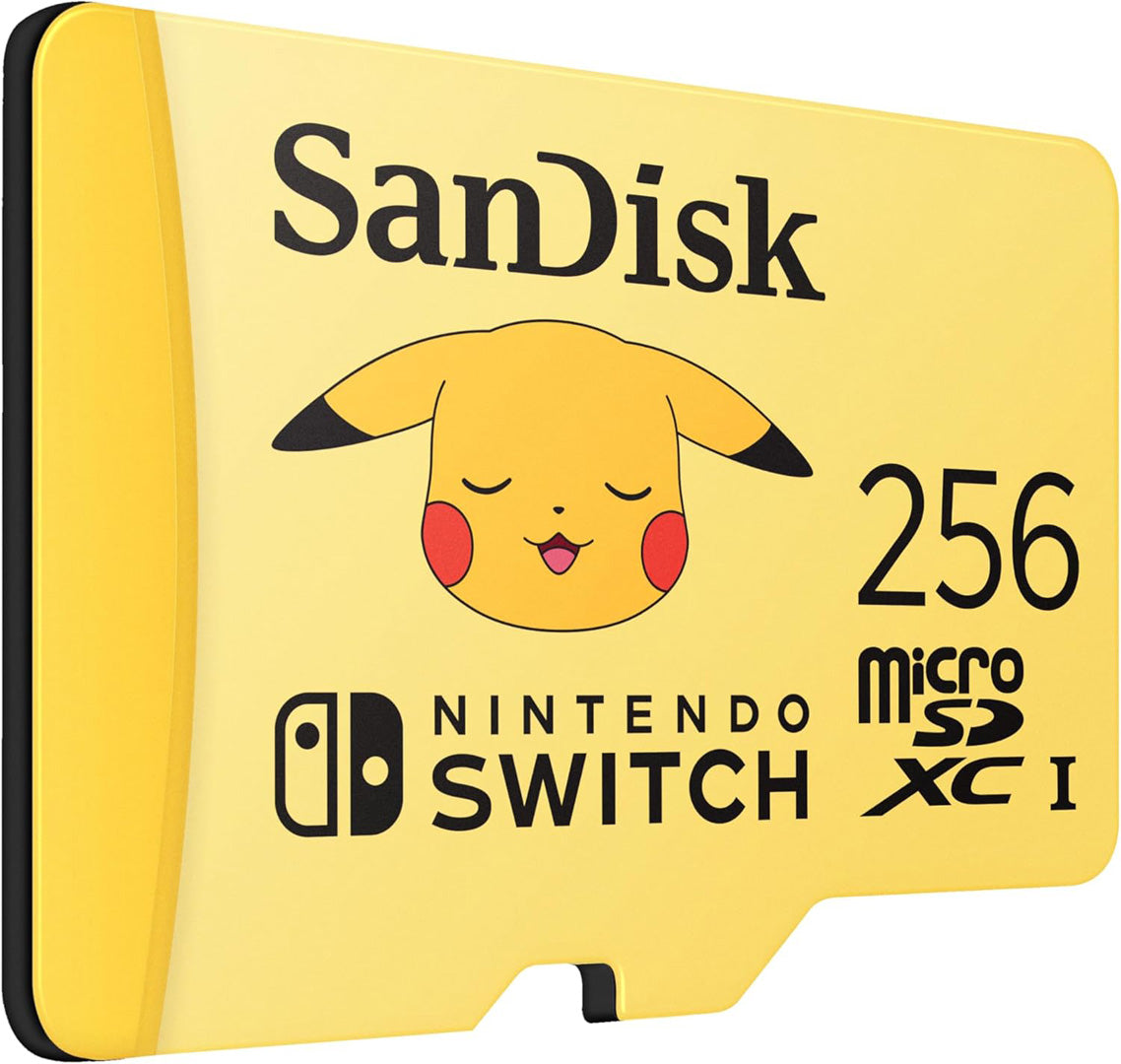 SanDisk 256GB, MicroSDXC, UHS-I, Memory card - Nintendo Switch - Pikachu - Console Accessories by Sandisk The Chelsea Gamer