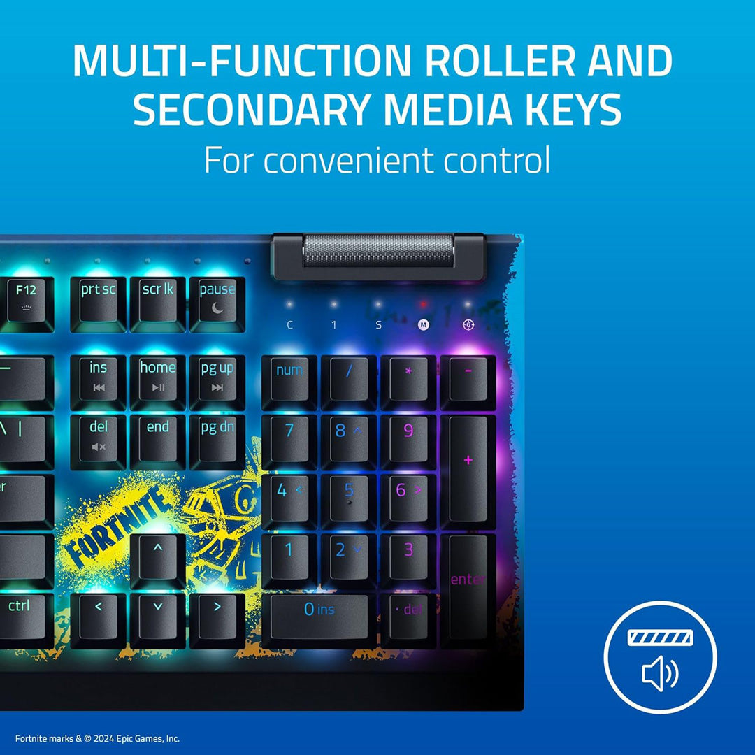 Razer BlackWidow V4 X - Fortnite Edition - Keyboard by Razer The Chelsea Gamer