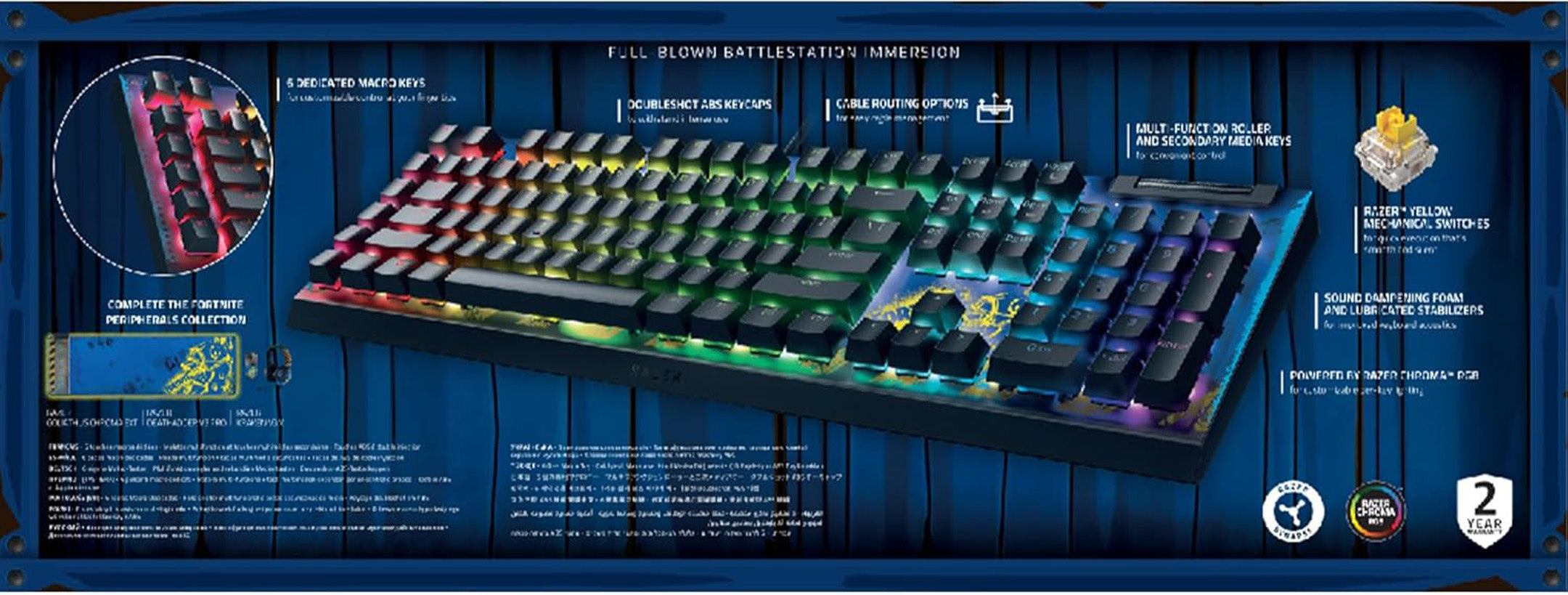 Razer BlackWidow V4 X - Fortnite Edition - Keyboard by Razer The Chelsea Gamer