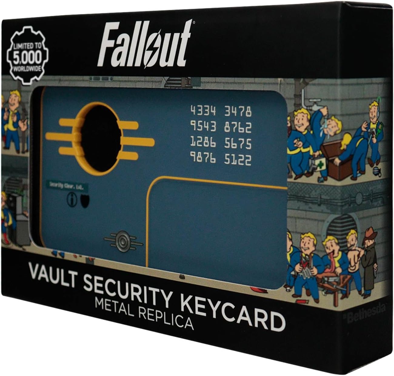 Fallout Vault Security Keycard Collectible Metal Replica - Merchandise by Iron Gut Publishing The Chelsea Gamer