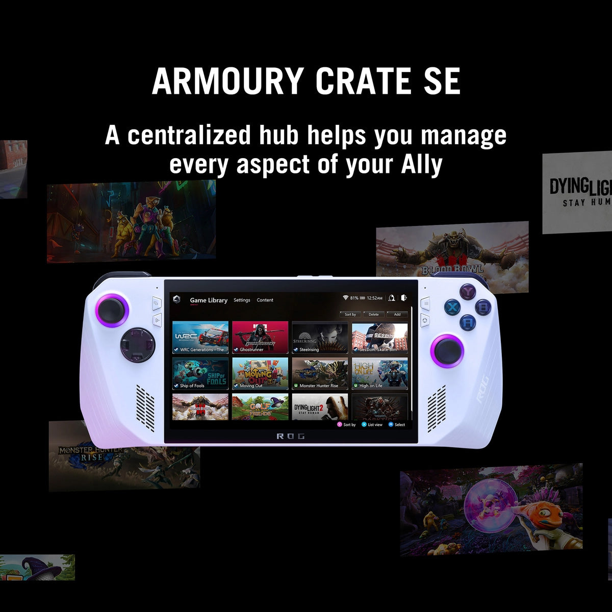 Asus ROG Ally - RC71-L, with AMD Ryzen Z1 Extreme - Console pack by Asus The Chelsea Gamer