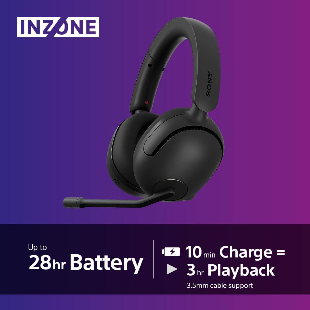 Sony INZONE H5 Wireless Gaming Headset - Black - Console Accessories by Sony The Chelsea Gamer