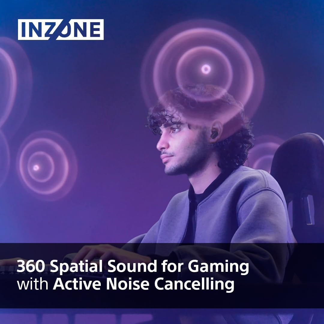 Sony INZONE Wireless Noise Cancelling Gaming Earbuds - Black - Video Game Console Accessories by Sony The Chelsea Gamer