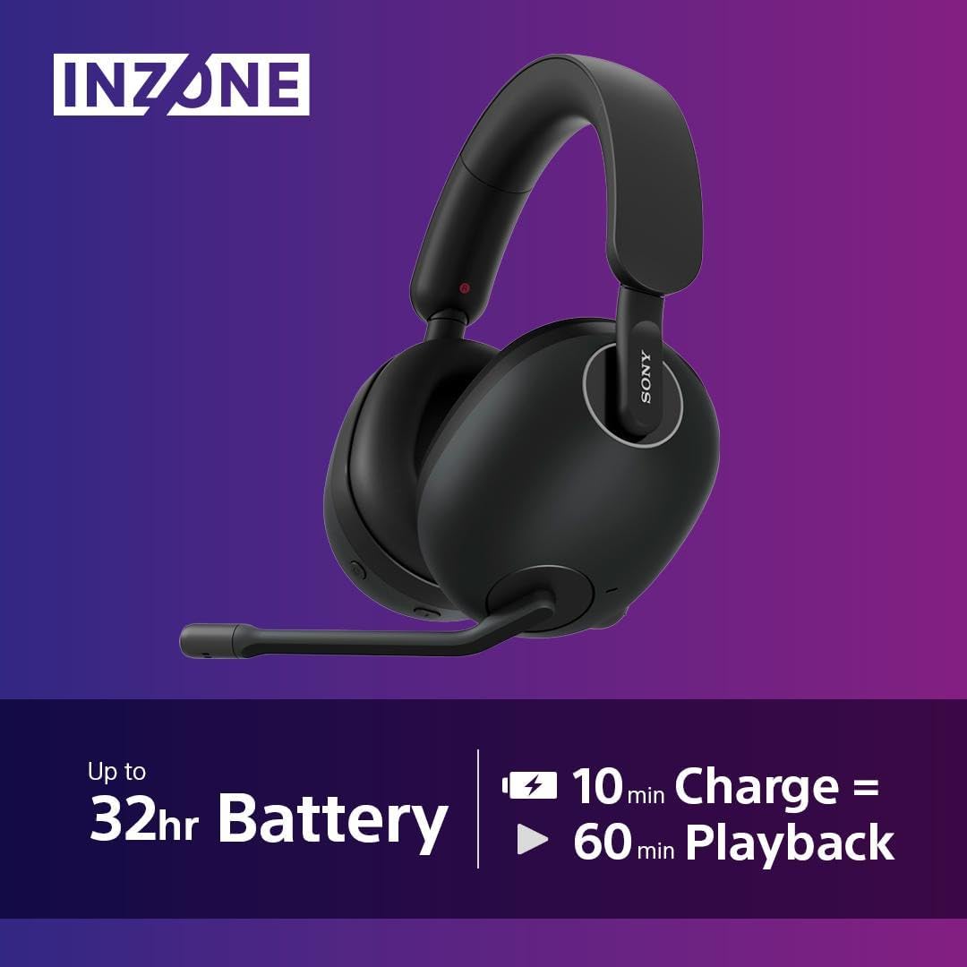 Sony INZONE H9 Wireless Noise Cancelling Gaming Headset - Black - Console Accessories by Sony The Chelsea Gamer