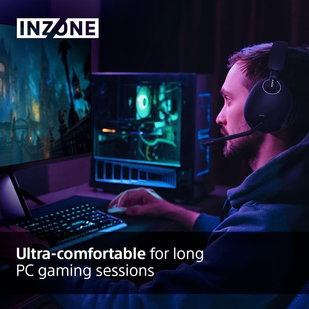 Sony INZONE H9 Wireless Noise Cancelling Gaming Headset - Black - Console Accessories by Sony The Chelsea Gamer