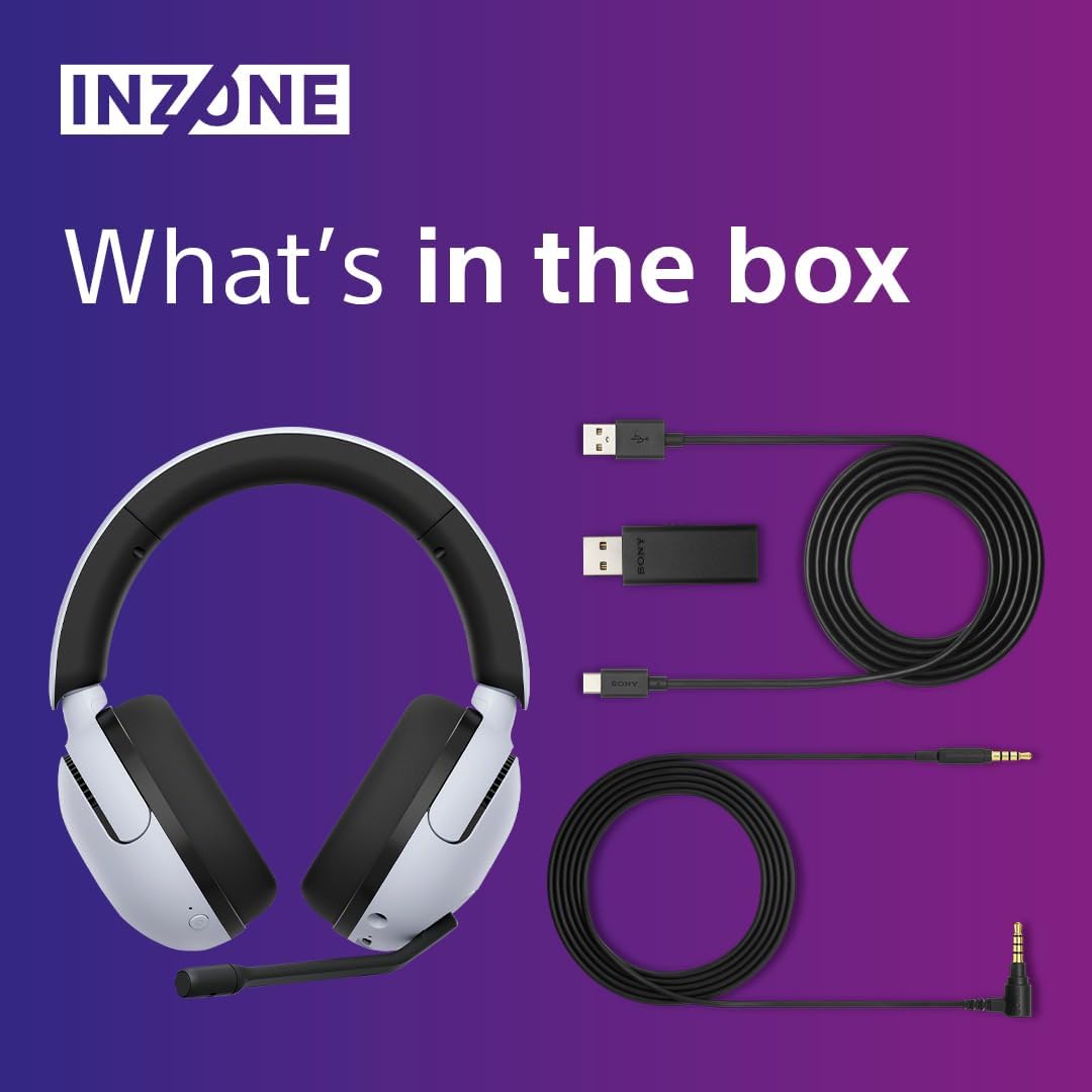Sony INZONE H5 Wireless Gaming Headset - White - Console Accessories by Sony The Chelsea Gamer
