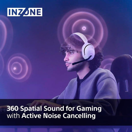 Sony INZONE H5 Wireless Gaming Headset - White - Console Accessories by Sony The Chelsea Gamer